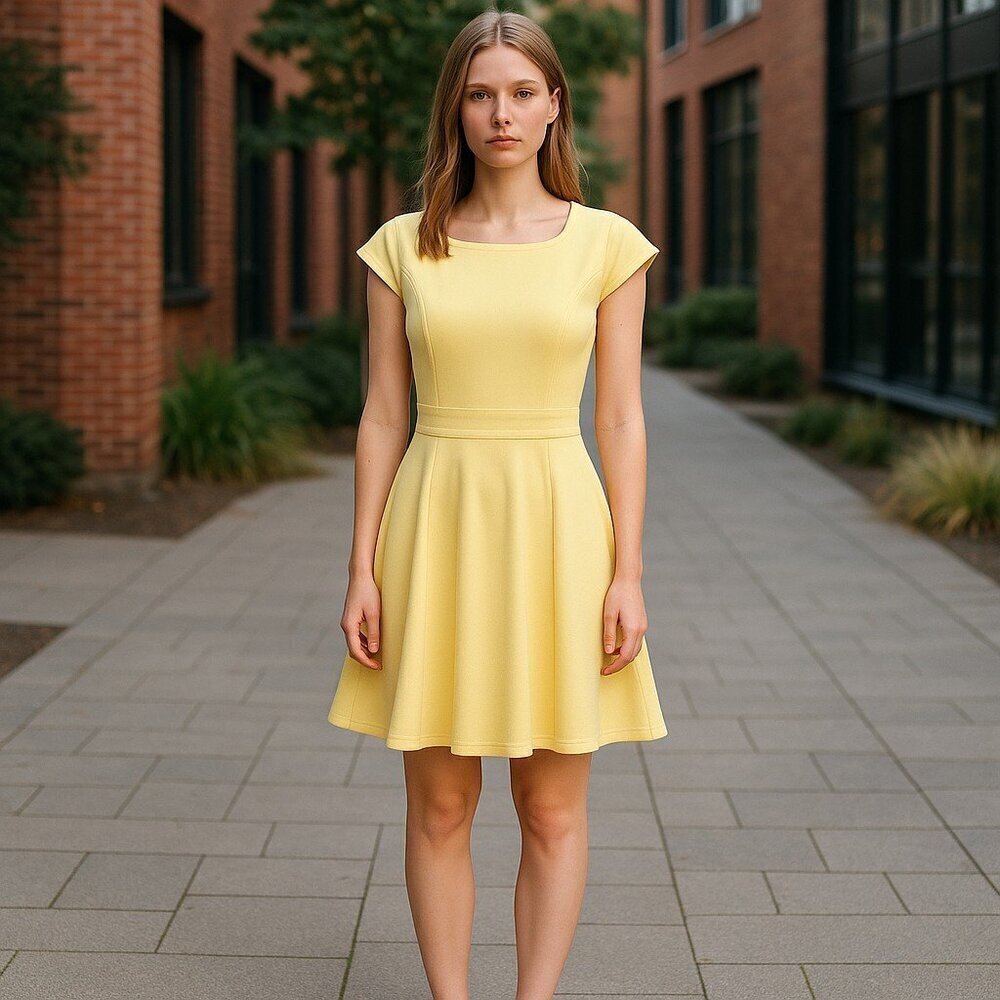 Ted Baker Fit and Flare Dress - Womens Elegant Fashion - Stylish Cocktail Attire